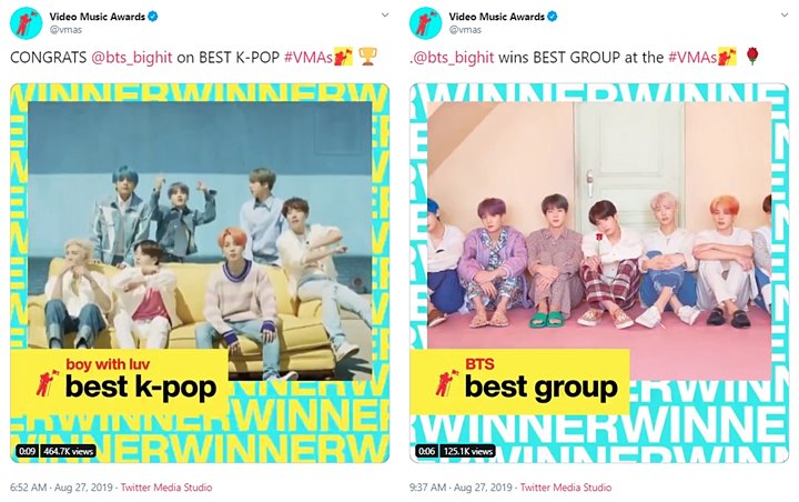 MTV Video Music Awards 2019: BTS Sukses Boyong 2 Piala Sekaligus