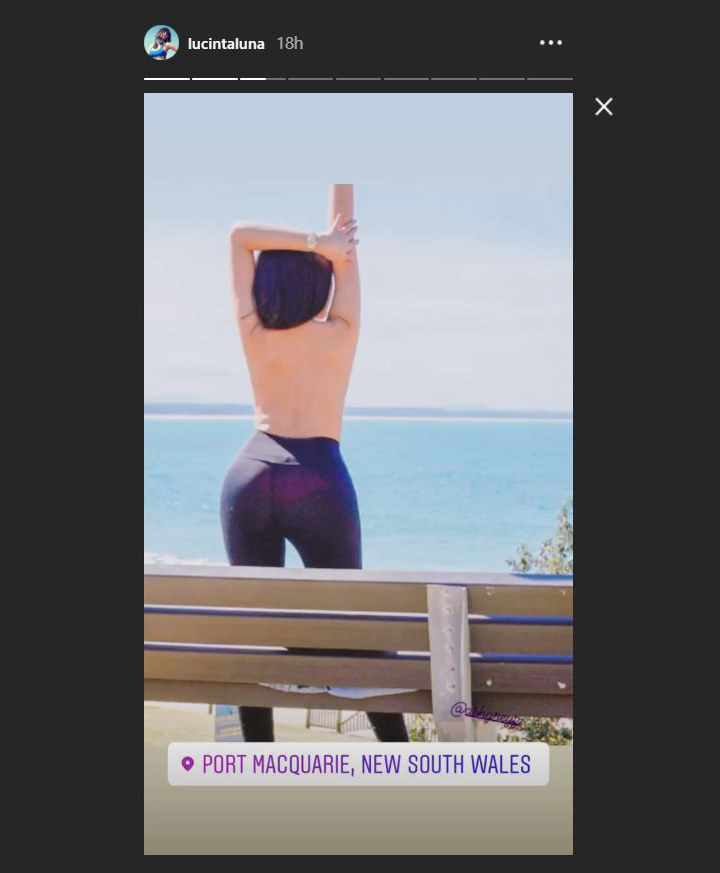 Lucinta Luna Pamer Body Topless