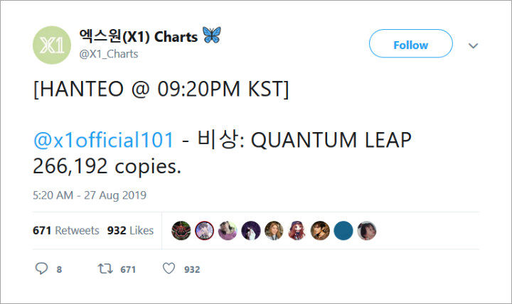 X1 Cetak Rekor Baru Usai Raih Penjualan Album Hari Pertama Tertinggi Di Hanteo