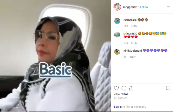 Wajah Ibu Syahrini Datar