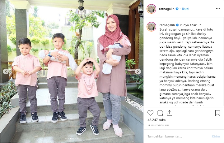 Ratna Galih Curhat Punya 5 Anak