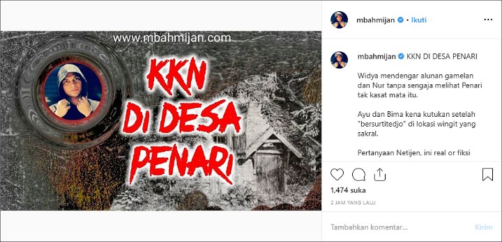 Jadi Perdebatan di Medsos, Mbah Mijan Ikut Tanggapi Cerita Viral \'KKN Desa Penari\'