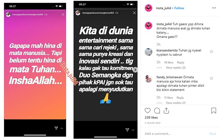 InstaStory Clara Duo Semangka