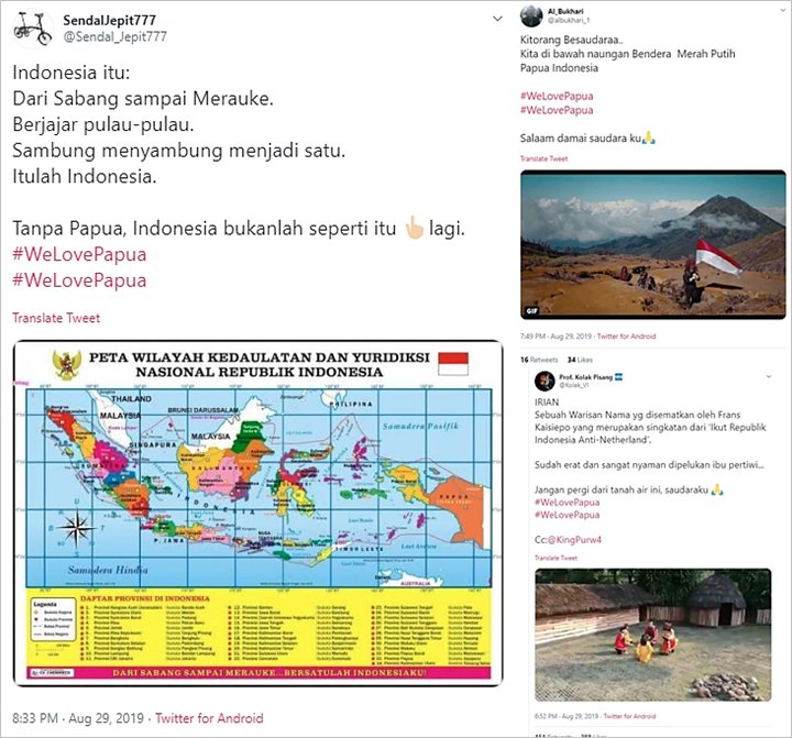 Papua Kembali Memanas, Tagar #WeLovePapua Puncaki Trending Topic