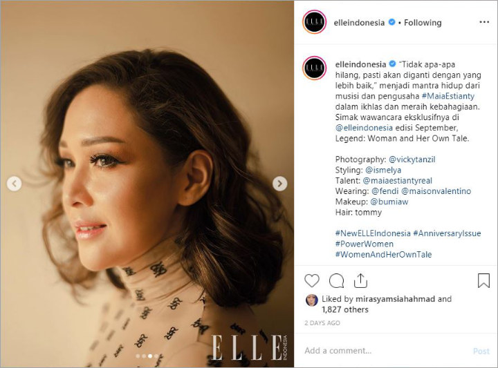 Maia Estianty di Pemotretan Elle Indonesia