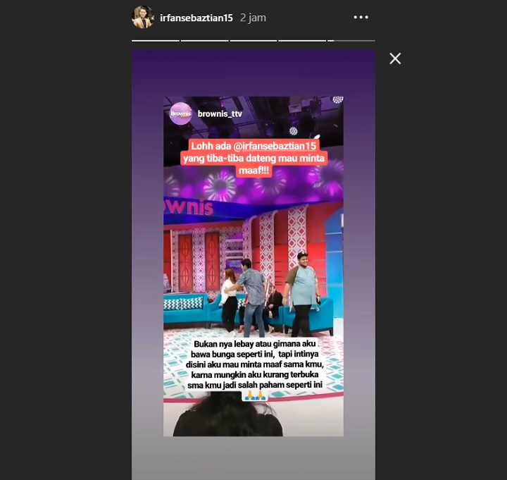 InstaStory Irfan Sbaztian