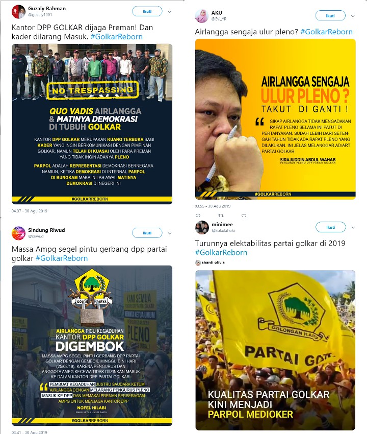 Duga Ada Penyimpangan, Kader Golkar Ajukan Mosi Tak Percaya Pada Ketum