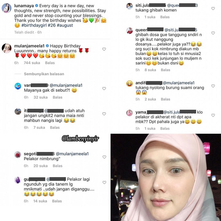 Ucapan Selamat Ulang Tahun Mulan Jameela Untuk Luna Maya Jadi Sorotan