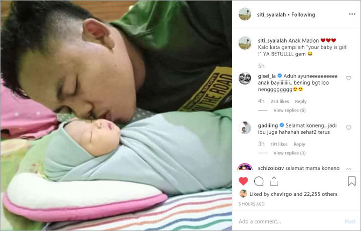 Gisella Anastasia dan Gading Marten Tulis Ucapan Selamat Buat Koneng