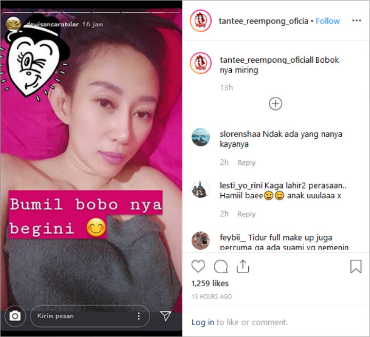 Dewi Sanca Cuma Pakai Handuk Saat Tidur