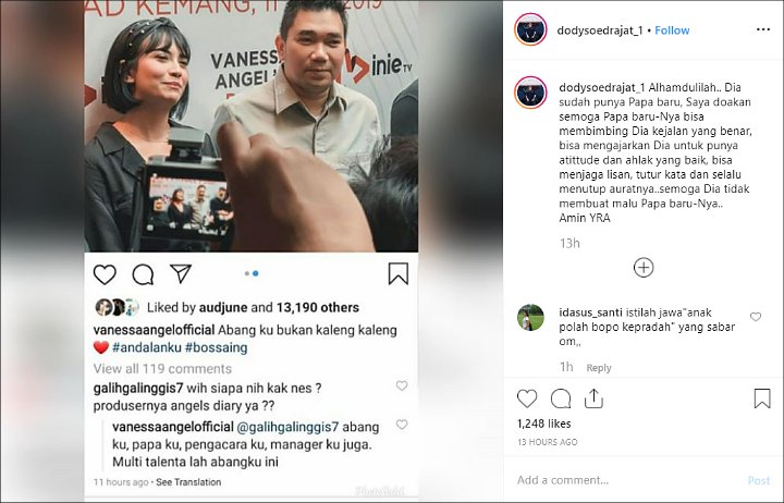 Doddy Sudrajat Sebut Vanessa Angel Sudah Punya Papa Baru