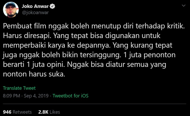 Cuitan Joko Anwar