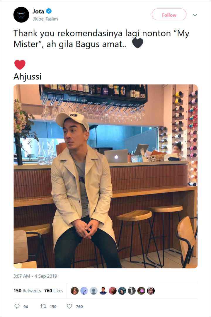 Cuitan Joe Taslim Soal Drama IU
