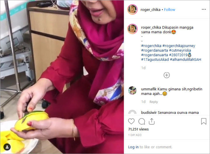 Video Roger Dikupaskan Mangga oleh Ibu Mertua
