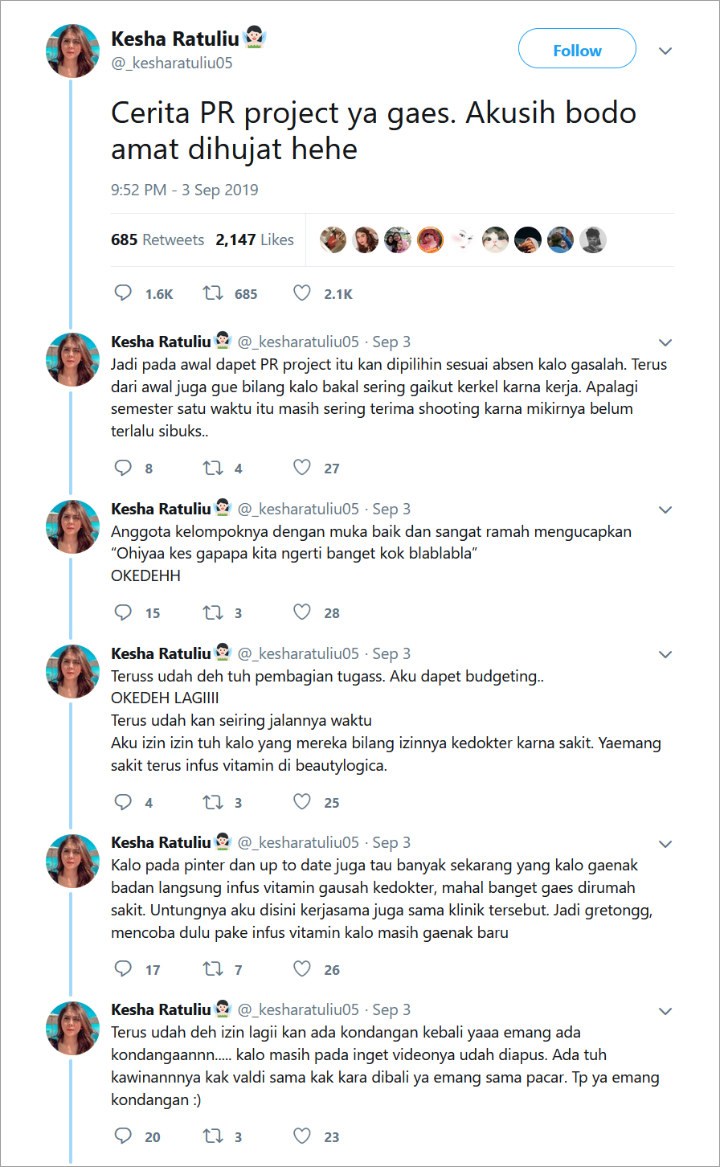Thread Kesha