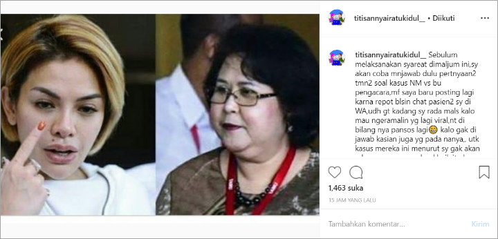 Nyai Ratu Kidul Bersabda Soal Kasus Nikita Mirzani vs Elza Syarief
