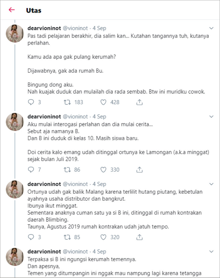 Ditinggal Minggat Ortu, Siswa SMK Ini Terpaksa Numpang di Sekolah