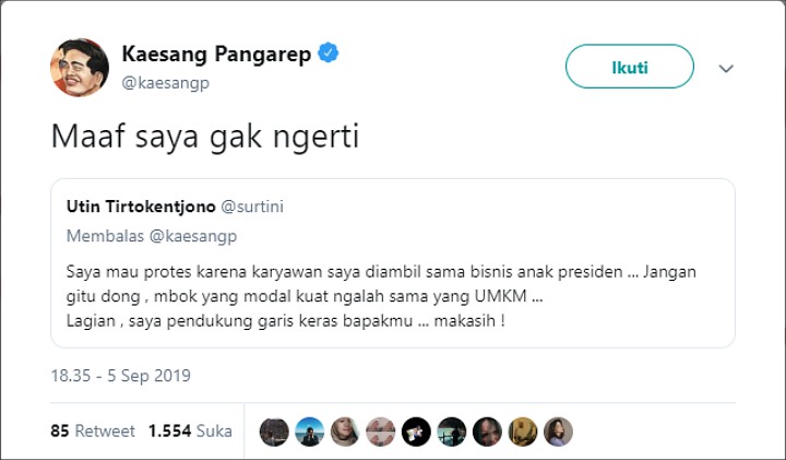 Dituding Rebut Karyawan Orang Demi Bisnis, Kaesang Mengaku Tak Tahu