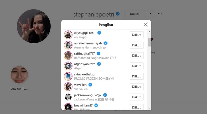 Stephanie Poetri Di-Follow Idol Kpop Ini, Pertanda Bakal Kolaborasi?