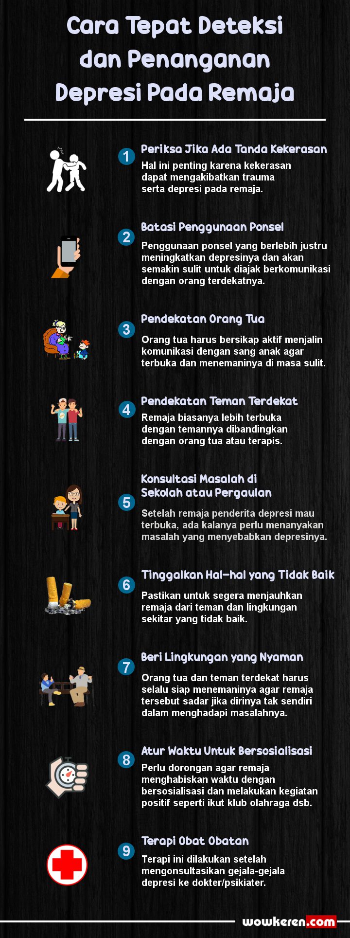INFOGRAFIS: Langkah-langkah Untuk Deteksi dan Penanganan Depresi Pada Remaja