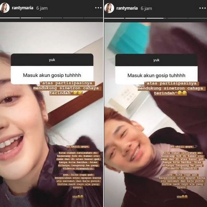 Ranty Maria Bantah Tidur Seranjang Bareng Rayn Wijaya