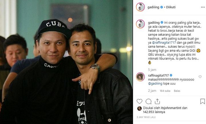 Gading Marten Puji Sosok Raffi Ahmad