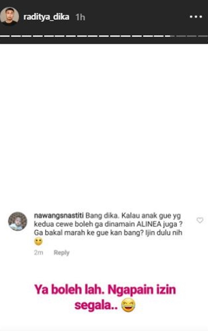 Beda dari Franda, Raditya Dika-Rachel Vennya Santai Nama Anak Bakal Dipakai Fans