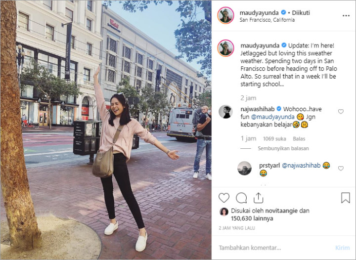 Maudy Ayunda di Amrik Mau S2