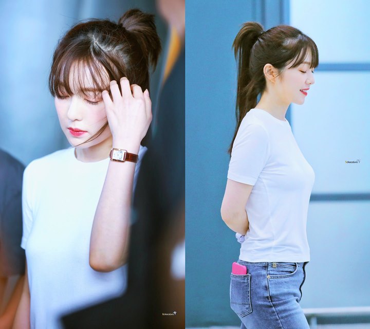 Pulang dari Jakarta, Irene Red Velvet Tetap Cantik Bersinar Meski Ogah Repot Dandan Modis