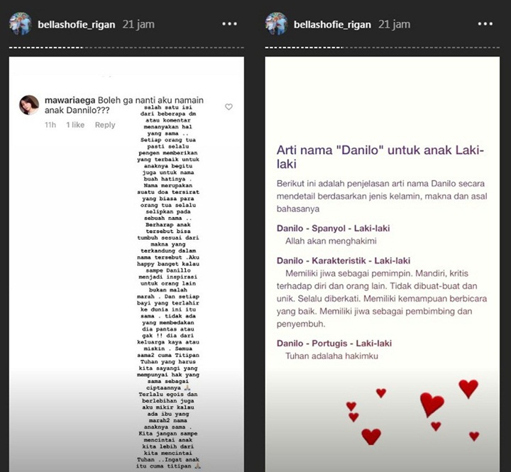 Senang Bisa Jadi Inspirasi, Bella Shofie Sebut Semua Bayi Berhak Pakai Nama Anaknya