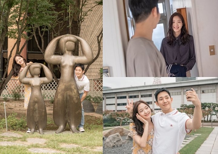 Foto Mesra Jung Hae In dan Kim Go Eun Rayakan Kesuksesan \'Tune In For Love\' Jadi Sorotan