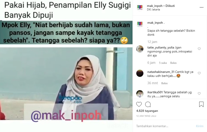 Ely Sugigi Berhijab Karena Sedang Dekat Dengan Seorang Tokoh Agama?