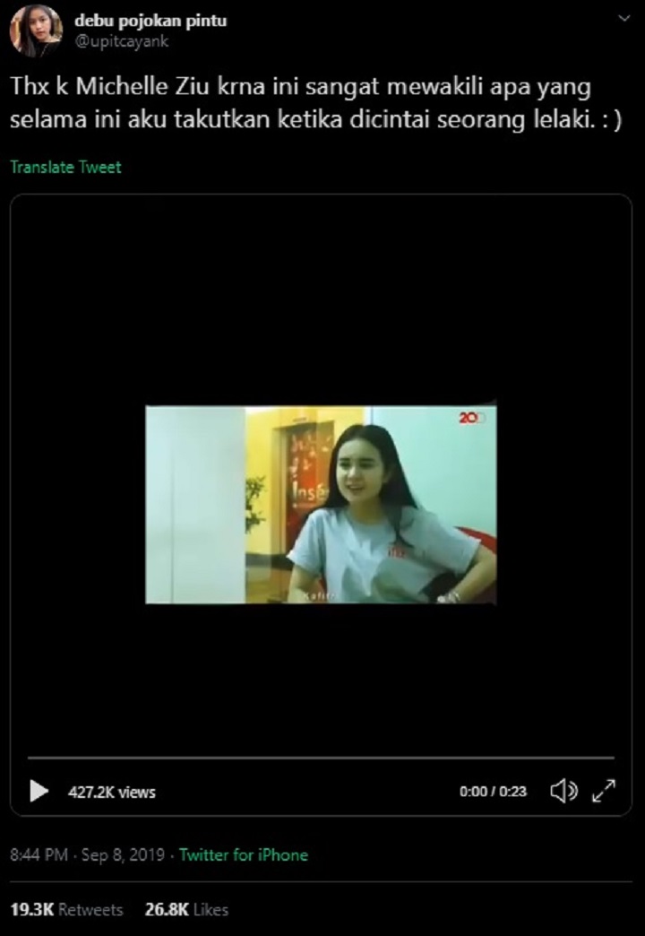 Cuitan Netter Soal Michelle Ziudith