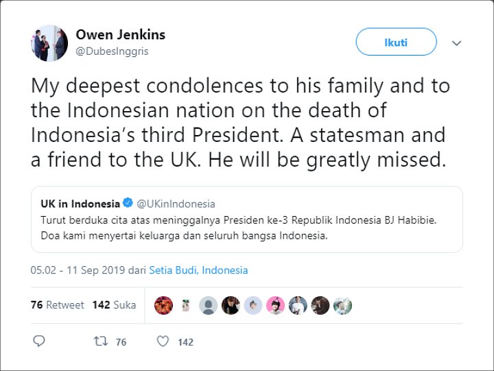 Cuitan Dubes Inggris