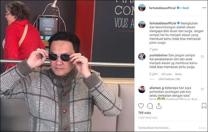 Farhat Abbas Soal Kesombongan
