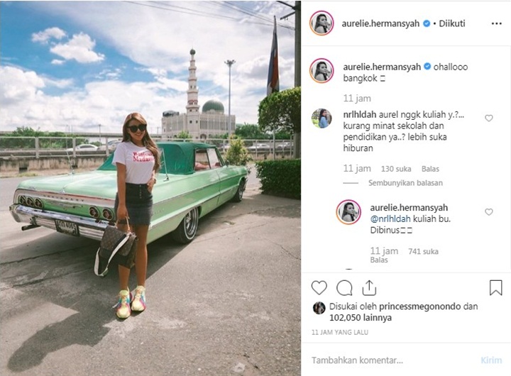 Aurel Banjir Pujian Usai Beri Jawaban Berkelas Saat Dicibir Lebih Senang Liburan Ketimbang Kuliah