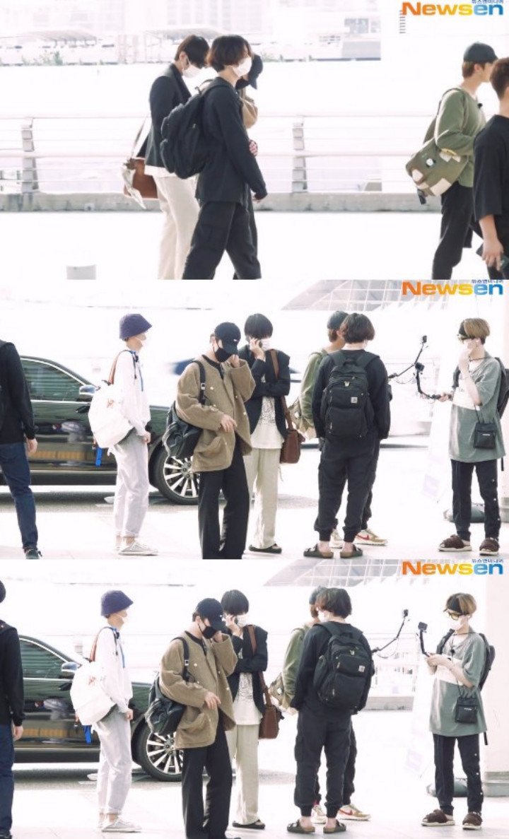 BTS Kembali Beraktivitas Usai Rehat Sebulan, Jadi Sorotan Saat Berangkat ke Luar Negeri