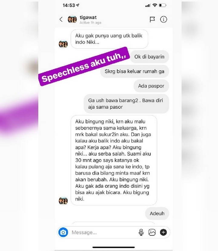 Isi DM Pribadi Nikita Mirzani dan TIga Setia Gara