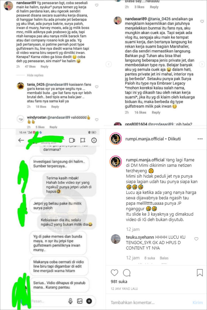 Pengakuan Soal Pemilik Jet Pribadi