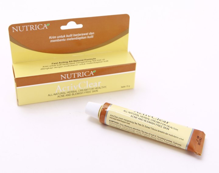 Activ Clear Nutrica, Krim Penghilang Jerawat yang Terbuat dari Minyak Pohon Teh Alami