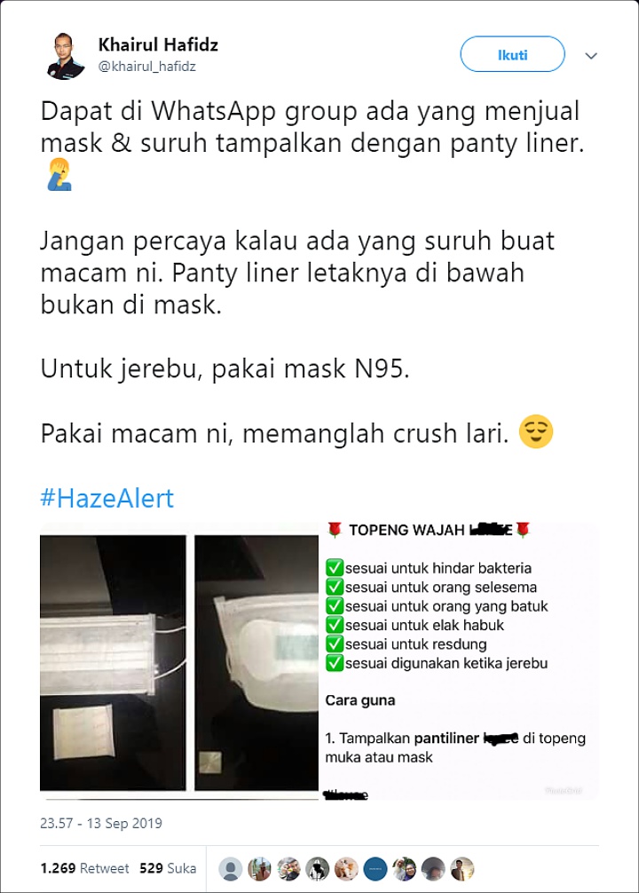 Cuitan Masker Viral