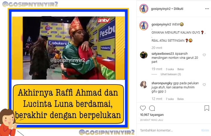 Raffi dan Lucinta Damai