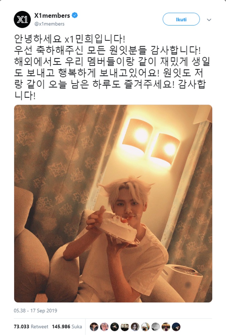 Kang Minhee Ulang Tahun