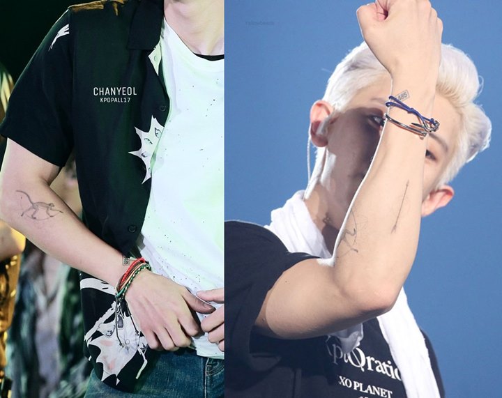  Makna  Spesial di Balik 5 Tato  di Tubuh Chanyeol EXO