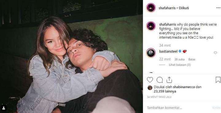 Shafa Harris Klarifikasi Soal Isu Berantem dengan Bastian Bintang