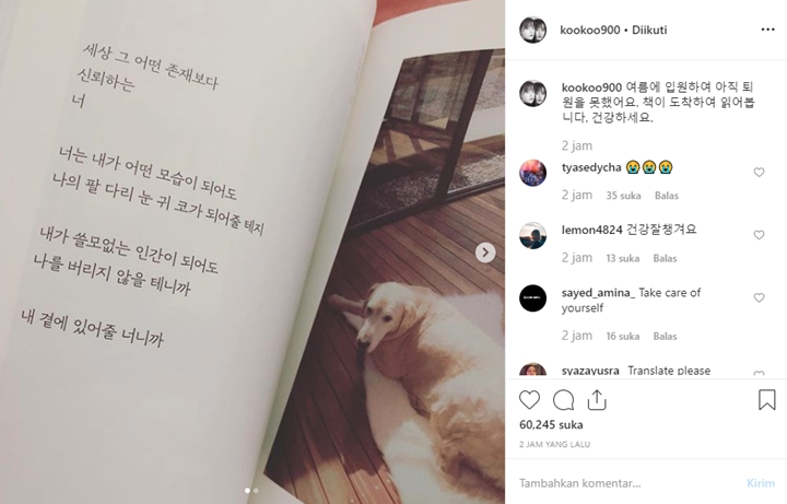 Ku Hye Sun Akhirnya Muncul di Instagram dan Bikin Pengakuan Ini