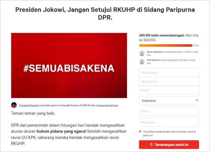 Dinilai Kriminalisasi Banyak Pihak Dan Ringankan Koruptor, RKUHP Ramai Ditolak