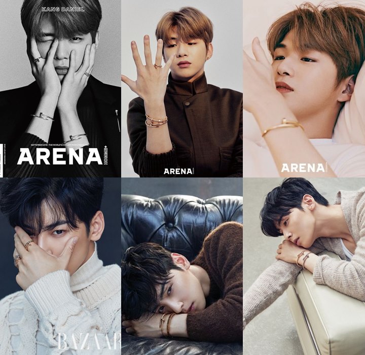 Visual Kang Daniel dan Cha Eunwoo di Pemotretan Terbaru Dibandingkan