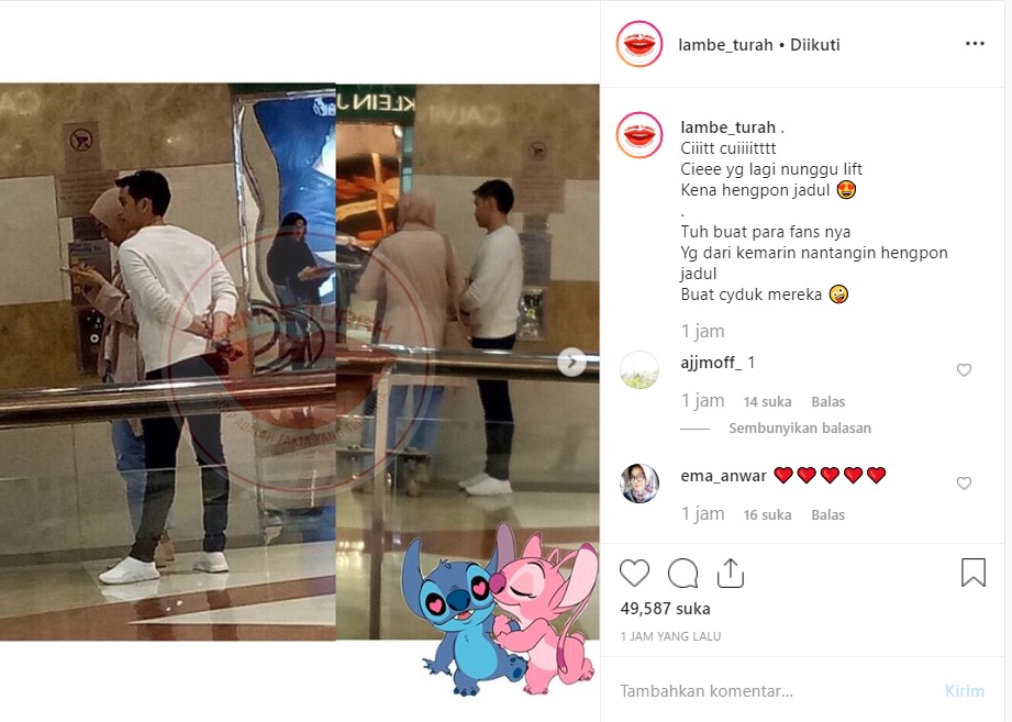 Citra Kirana dan Rezky Aditya di Mal