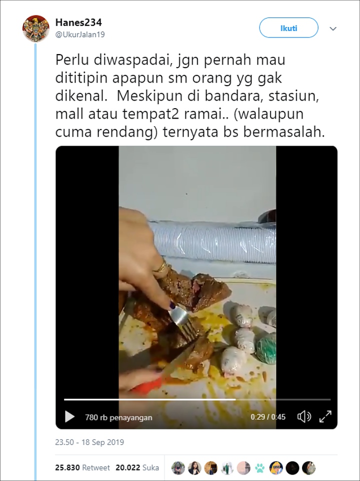 Video Rendang Narkoba
